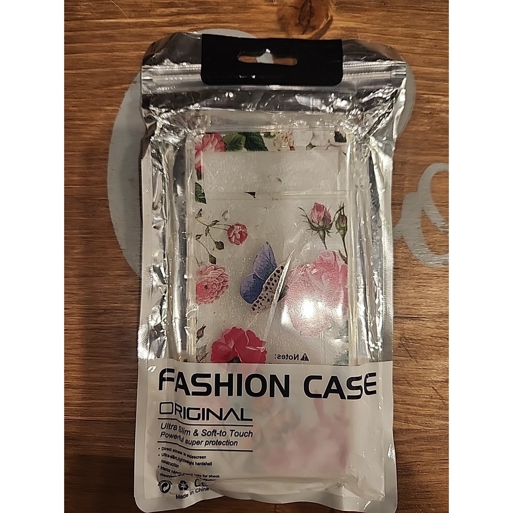 NEW Silicone Mobile Case For Google Pixel 6A -Pink Rose & Butterflies